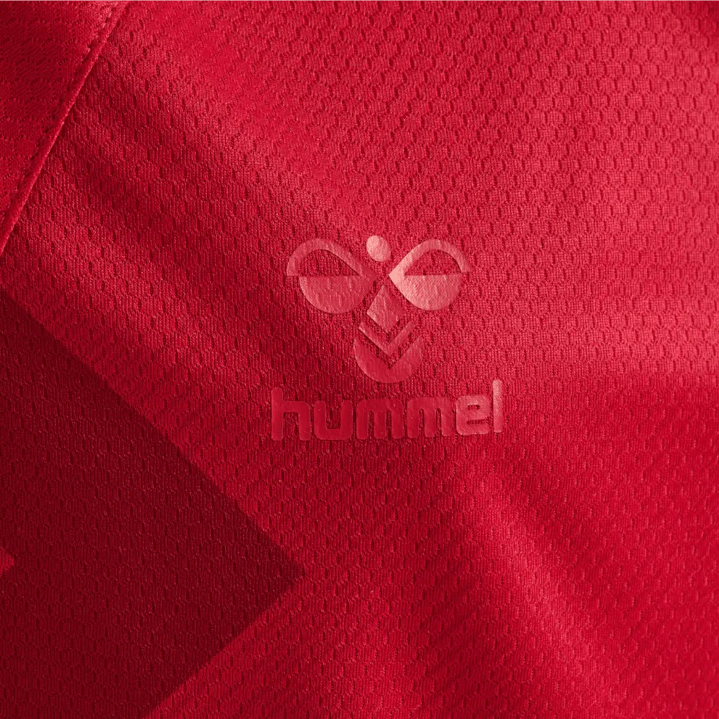 Hummel 2022-23 Denmark Youth Home Jersey - Tango Red - Image 7