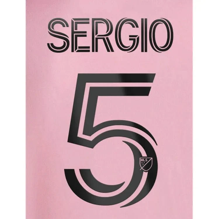 Inter Miami 2023-Home Sergio #5 Jersey Name Set