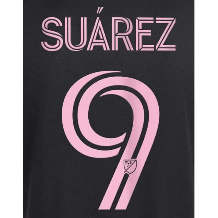 Inter Miami 2024-Away Suarez #9 Youth Jersey Name Set