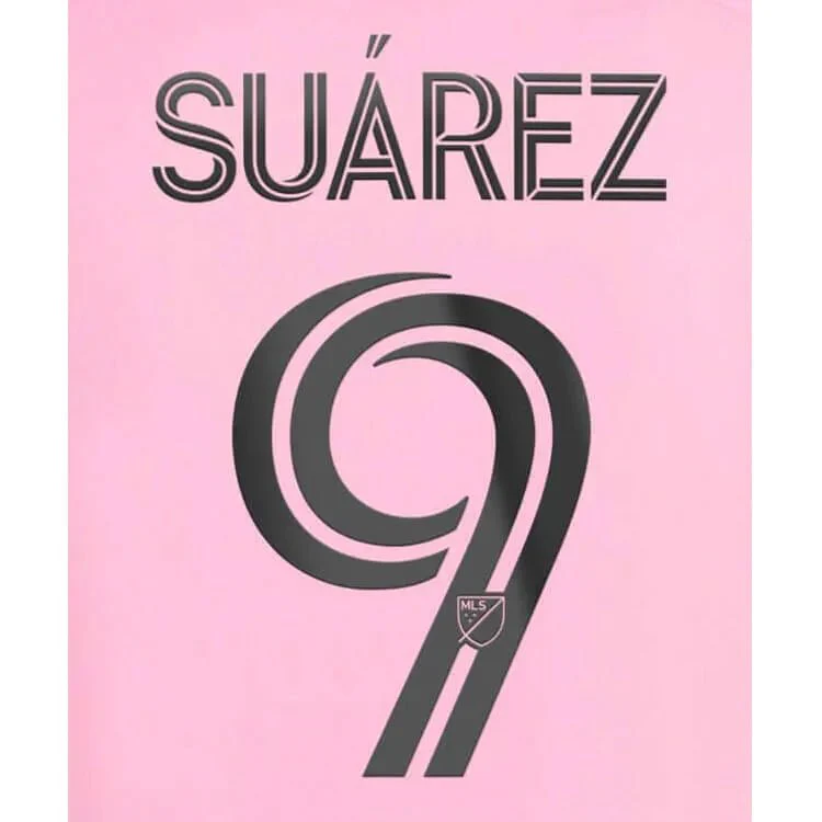 Inter Miami 2024-Home Suarez #9 Jersey Name Set