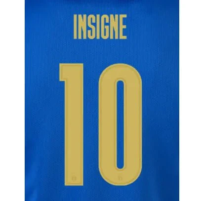 Italy 2020/21 Home Insigne #10 Jersey Name Set