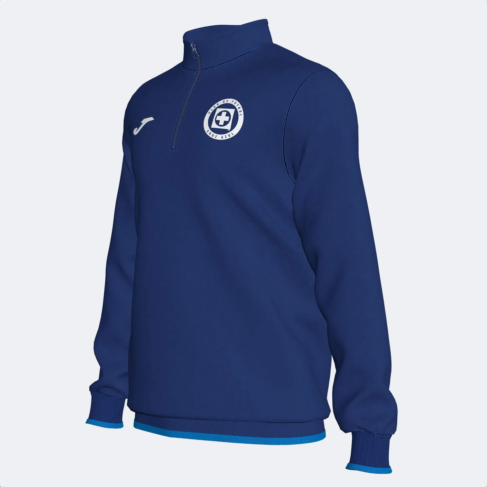 Joma 2022-23 Cruz Azul Quarter Zip Training Top - Royal - Image 2