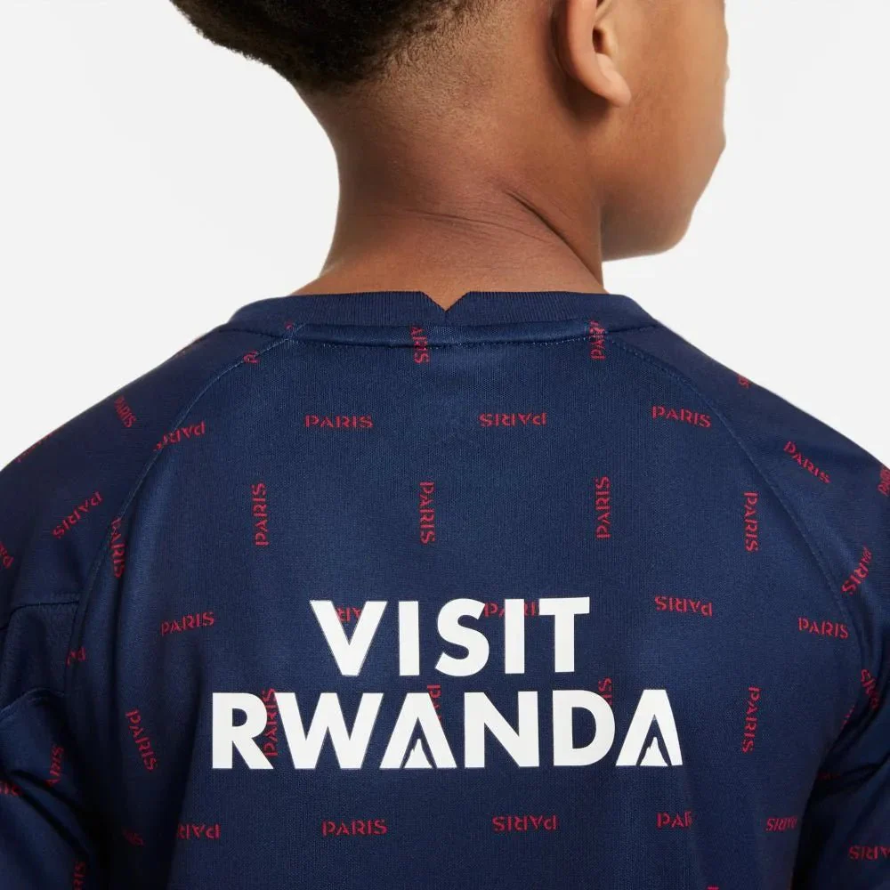Jordan 2021-22 PSG Youth DF Pre-Match SS Jersey - Navy-Red - Image 5
