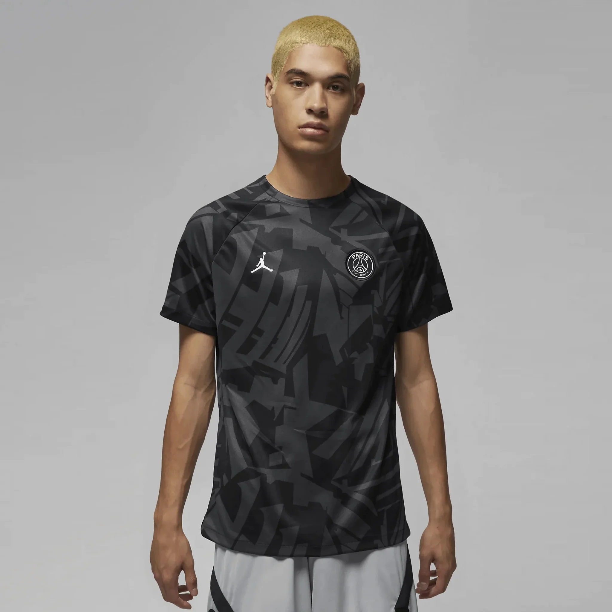 Jordan 2022-23 PSG Pre-Match Jersey - Black-Grey