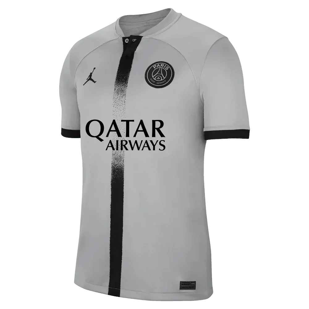 Jordan 2022-23 PSG Youth Away Jersey - Smoke Grey-Black