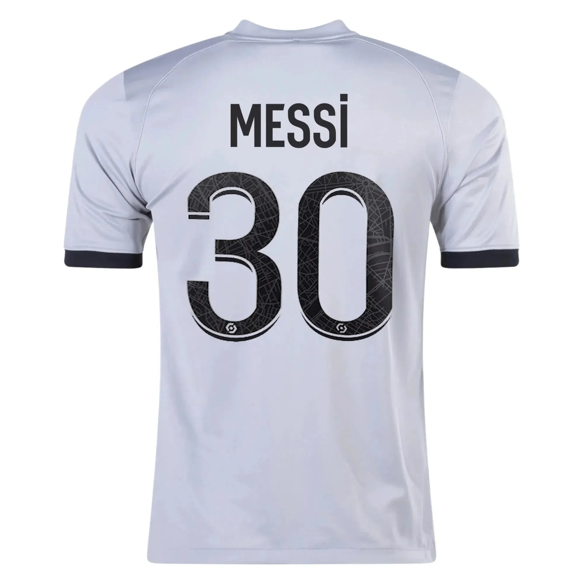Jordan 2022-23 PSG Youth Away Jersey - Smoke Grey-Black - Image 3