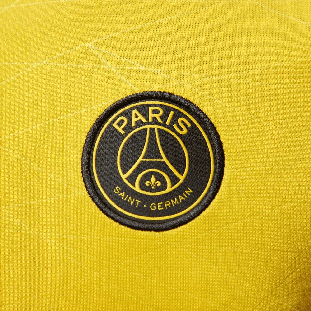 Jordan 2023 Paris Saint-Germain 4th Lifestyle Pre-Match Top - Yellow-Black - Image 5
