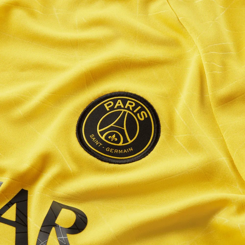 Jordan 2023 Paris Saint-German Youth Pre-Match Jersey - Yellow - Black - Image 6