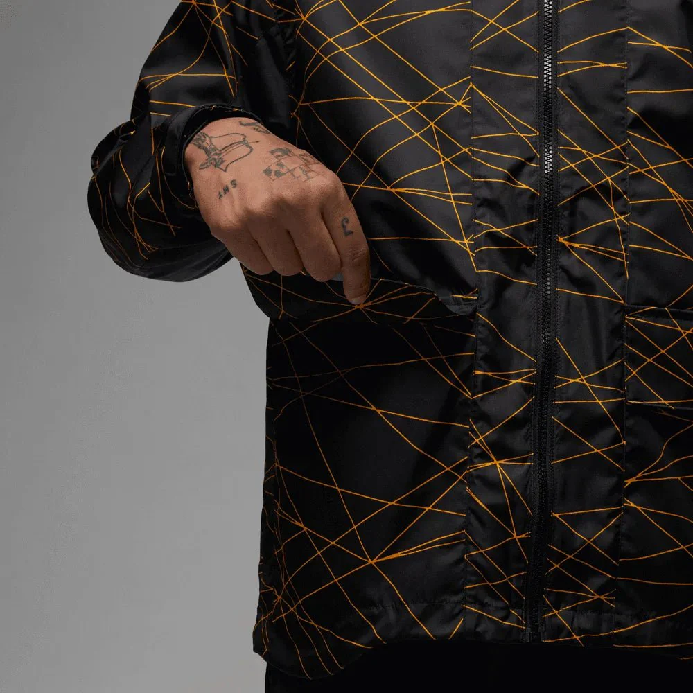 Jordan 2023 PSG Anthem Track Jacket - Black-Yellow - Image 5
