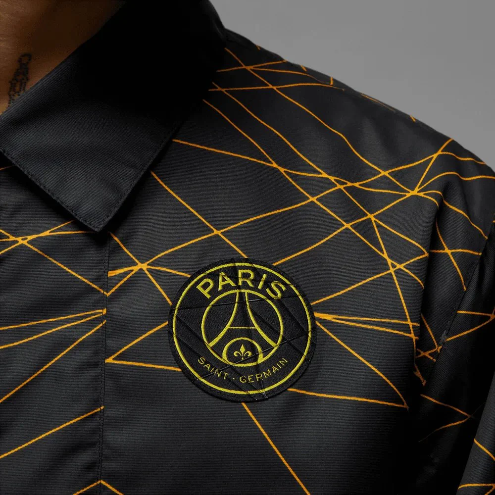 Jordan 2023 PSG Anthem Track Jacket - Black-Yellow - Image 8
