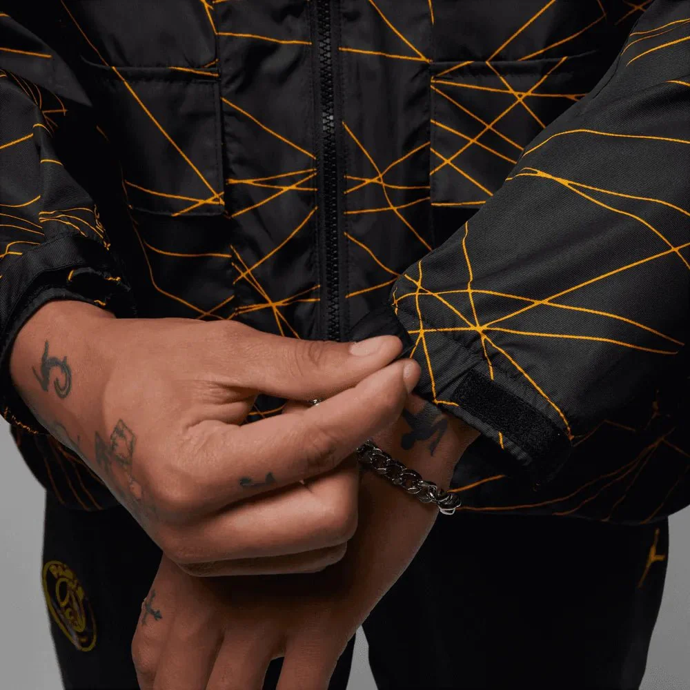 Jordan 2023 PSG Anthem Track Jacket - Black-Yellow - Image 9