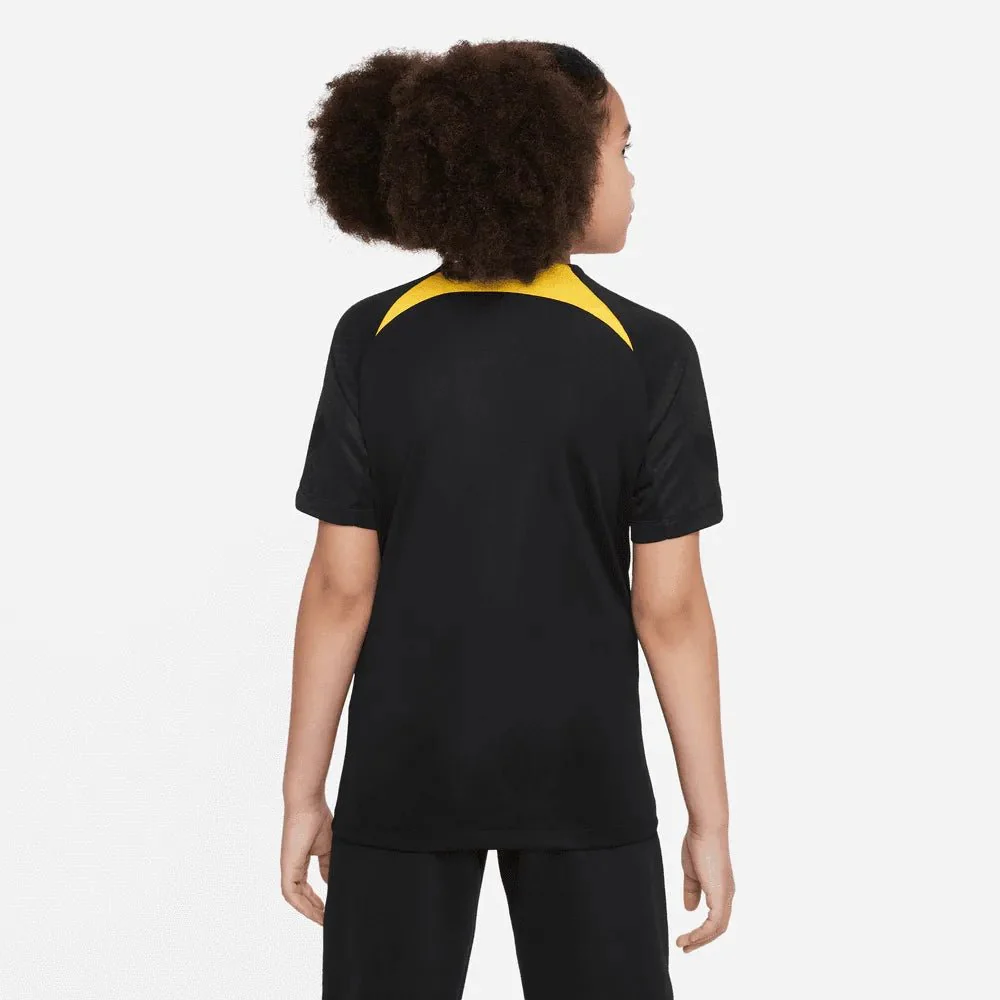 Jordan 2023 Youth PSG DF Knit Strike Top - Black - Yellow - Image 4