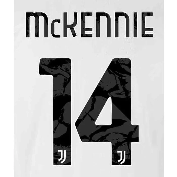 Juventus 2020/22 Home Mckennie #14 Youth Jersey Name Set