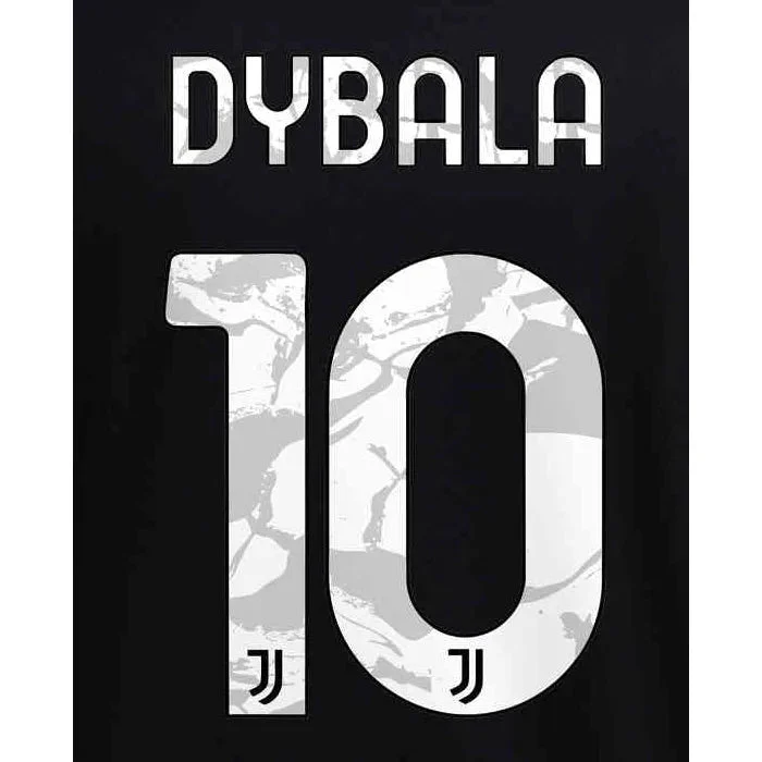 Juventus 2021/22 Away Dybala #10 Jersey Name Set