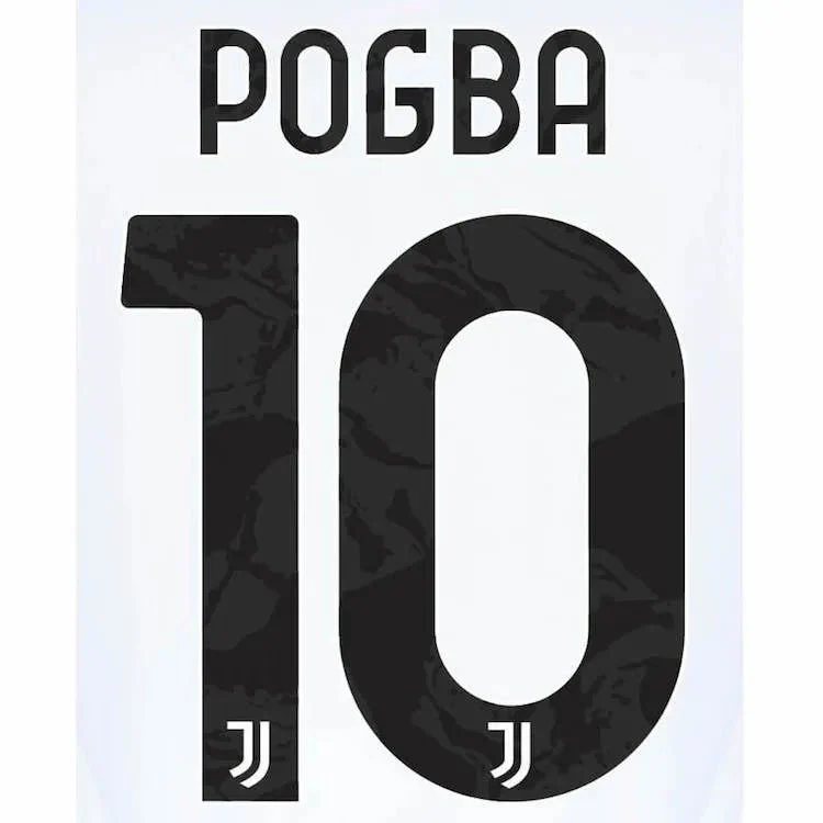 Juventus 2022/23 Home Pogba #10 Jersey Name Set