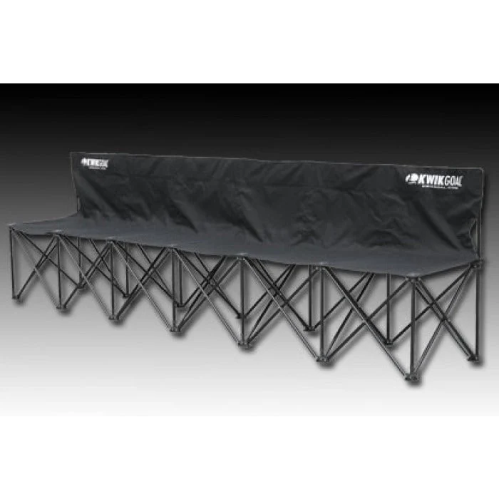 Kwik Goal 6 Seat Bench Black - Image 2