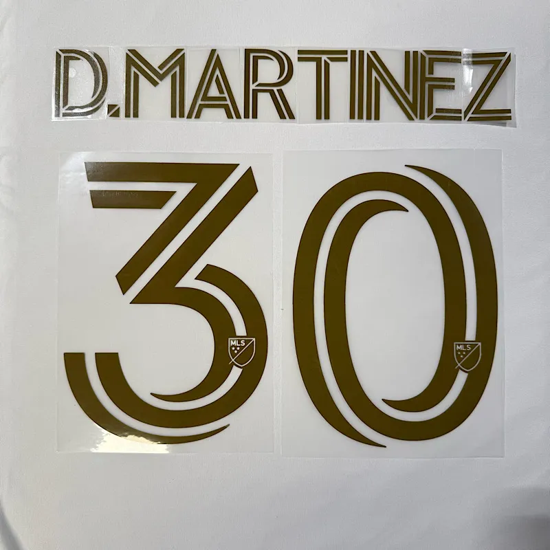 LAFC Away 2025- D. MARTINEZ #30 Official Name Set