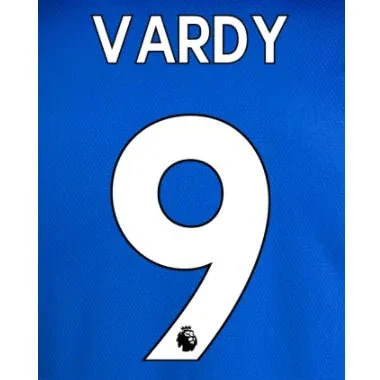 Leicester City 2019/22 Home Vardy #9 Jersey Name Set