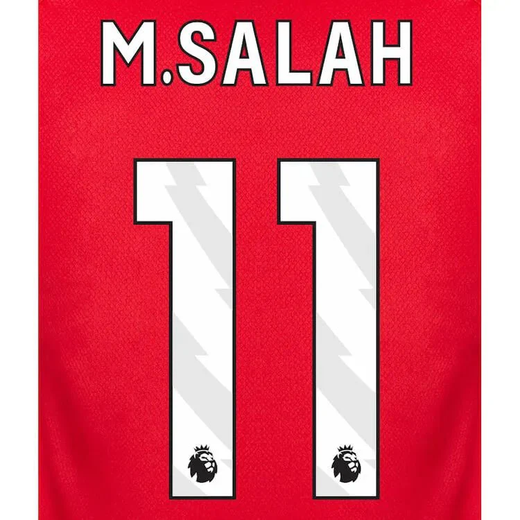 Liverpool 2023- Home Salah #11 Youth Jersey Name Set