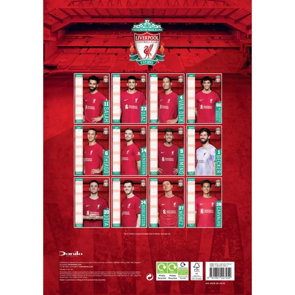 Liverpool 2023 Official Calendar - Image 4