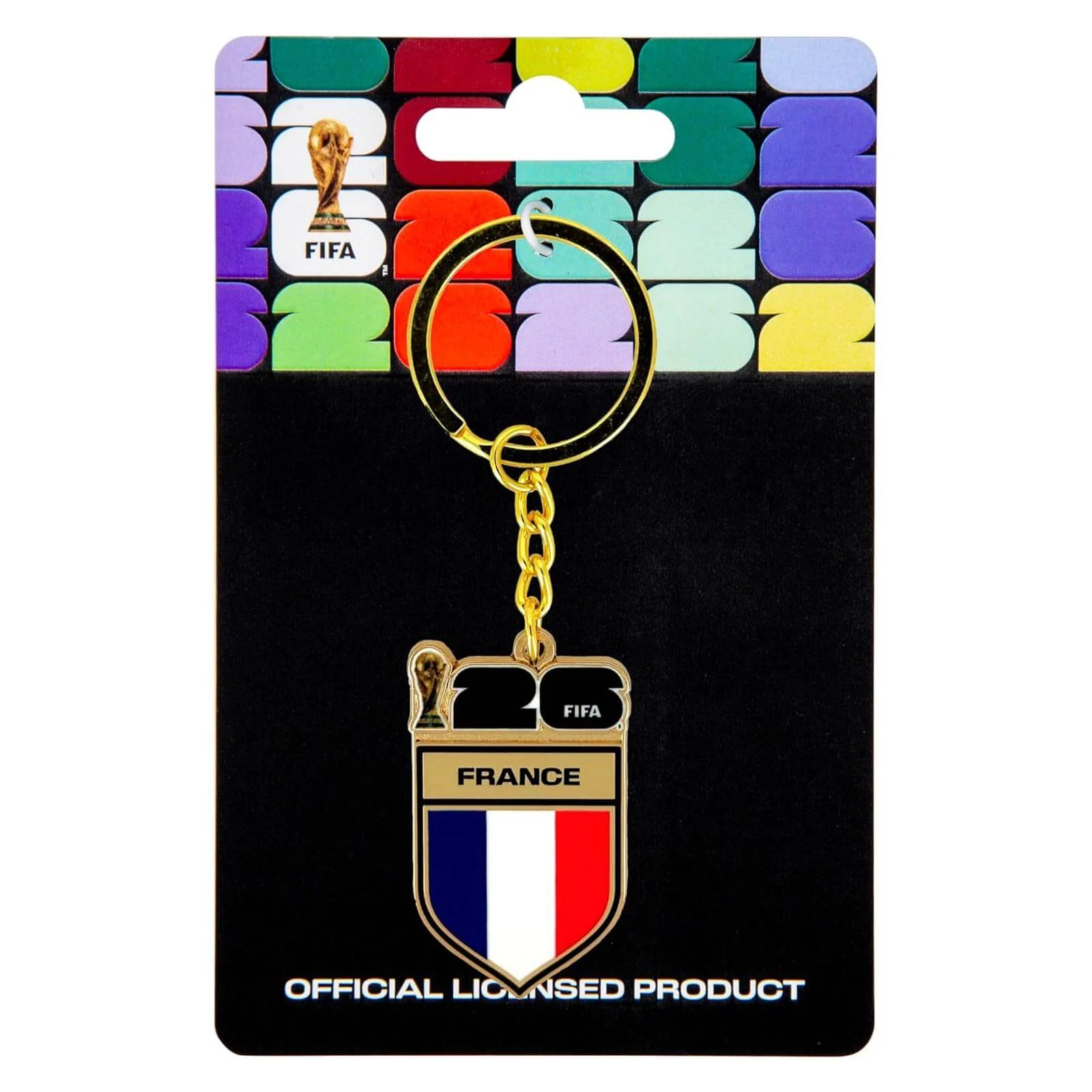 Logo Brands 2026 FIFA World Cup France Flag Keychain - Image 4