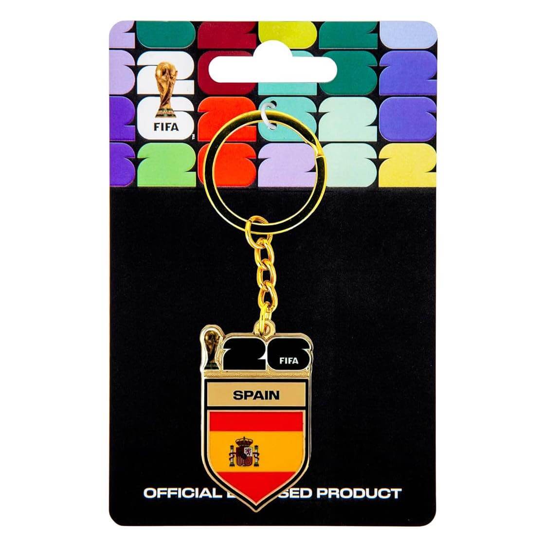 Logo Brands 2026 FIFA World Cup Spain Flag Keychain - Image 4