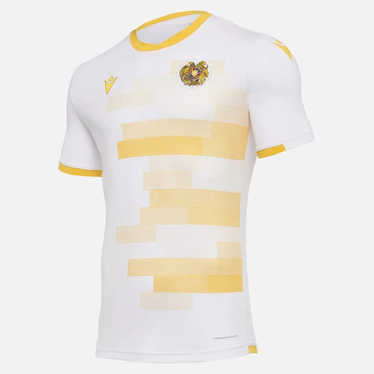 Macron 2021-22 Armenia Third jersey - White-Yellow