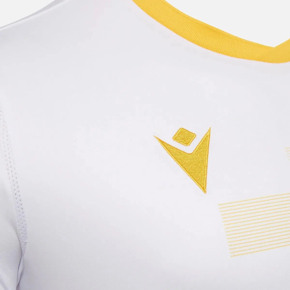 Macron 2021-22 Armenia Third jersey - White-Yellow - Image 3