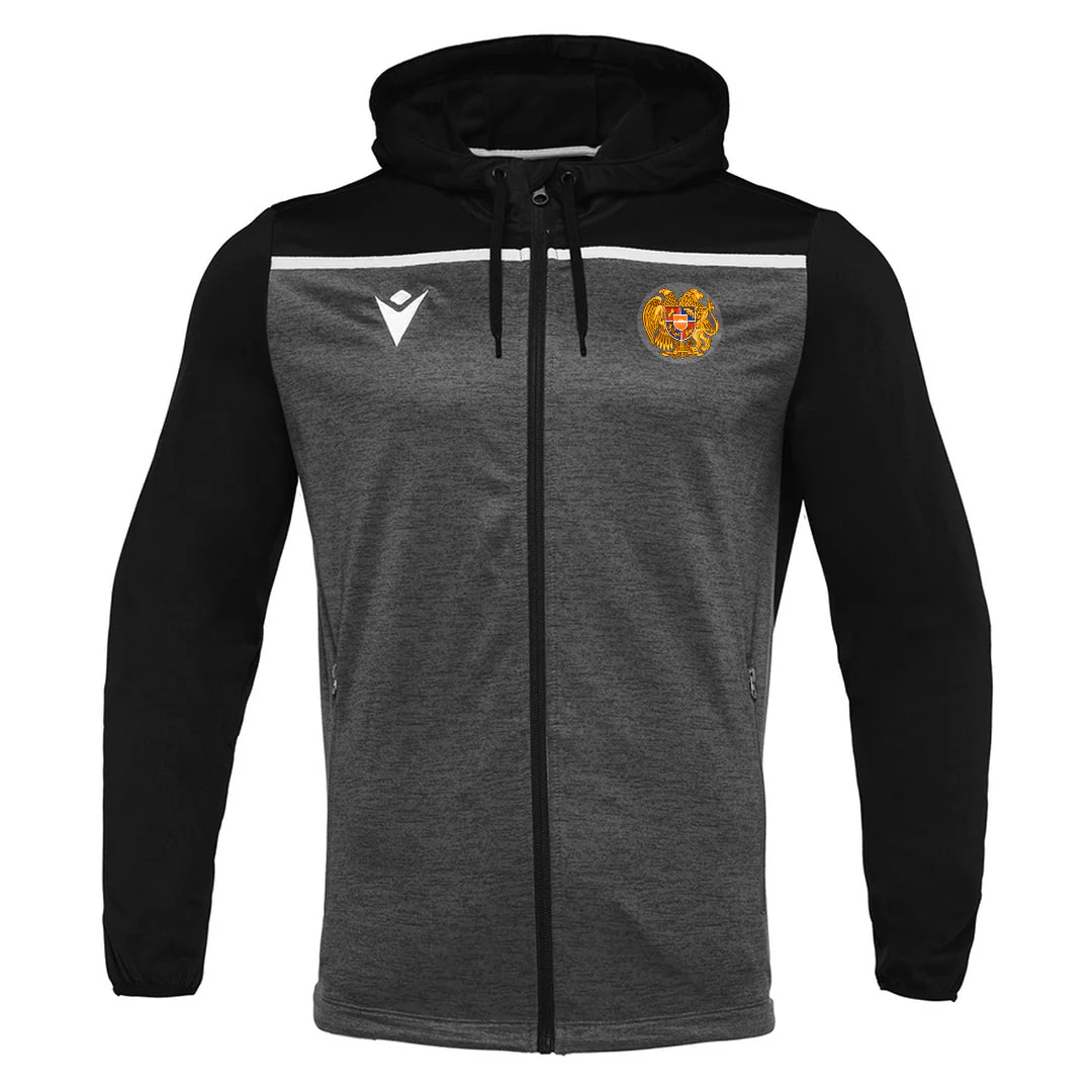 Macron 2022 Armenia Track Suit - Black-Dark Grey - Image 2