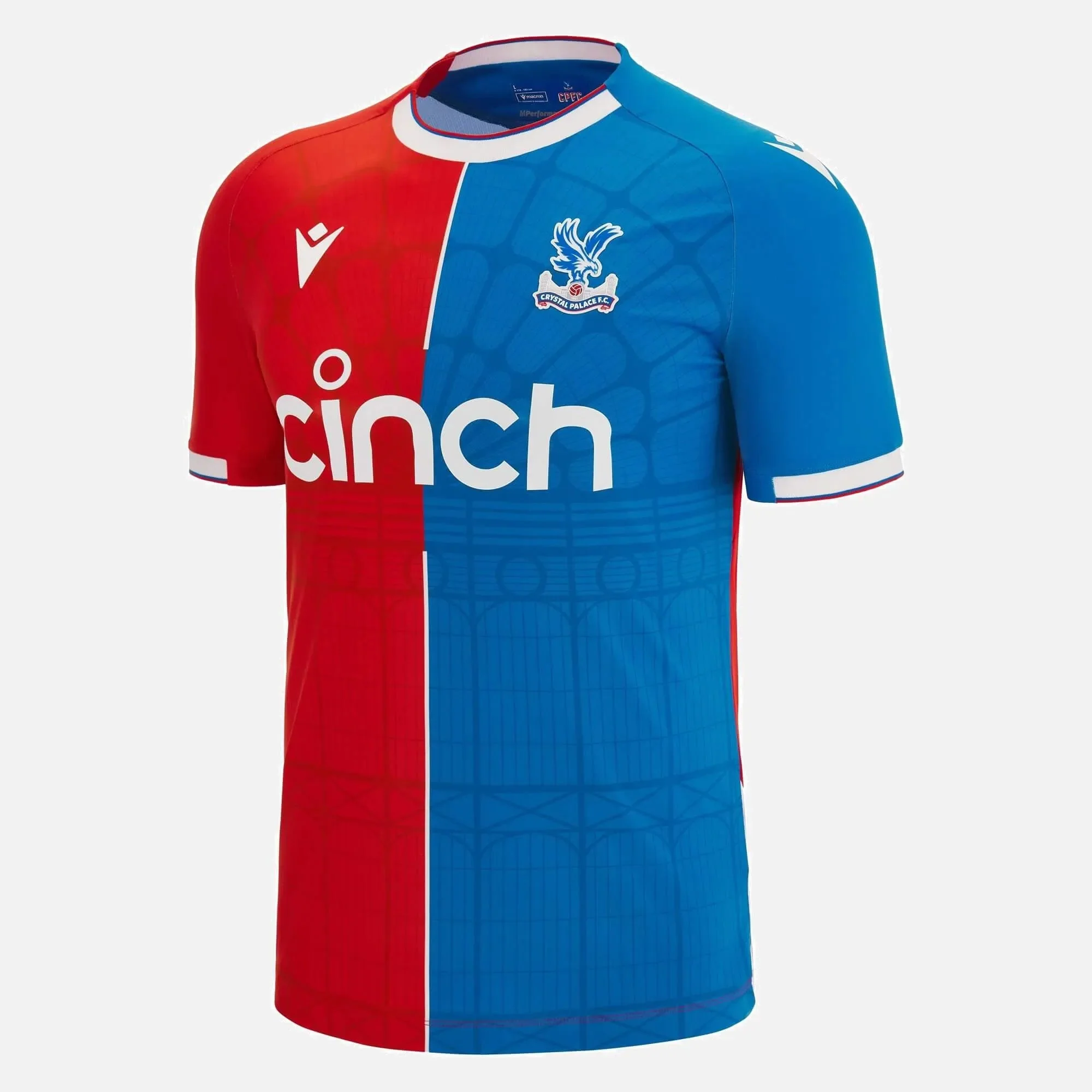 Macron 2023-24 Crystal Palace Men's Authentic Home Jersey