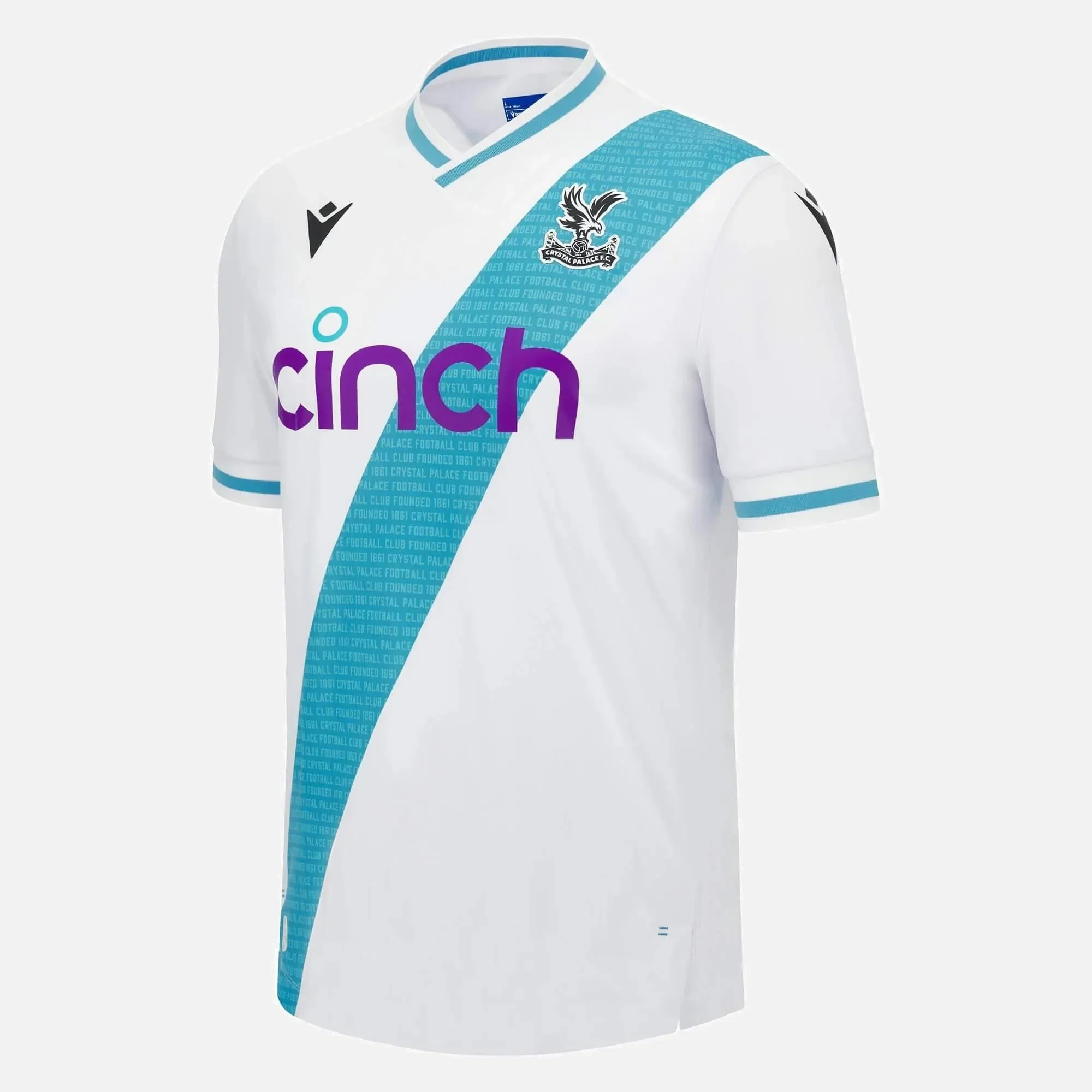 Macron 2023-24 Crystal Palace Authentic Men's Away Jersey