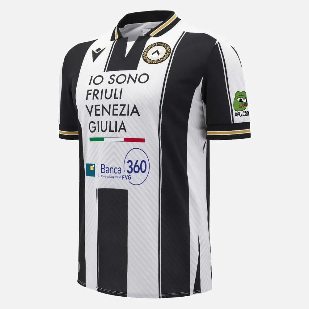 Macron 2024-25 Udinese Calcio Men's Authentic Home Jersey