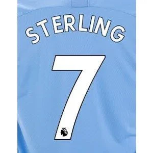 Man City 2019/20 Home Sterling #7 Jersey Name Set