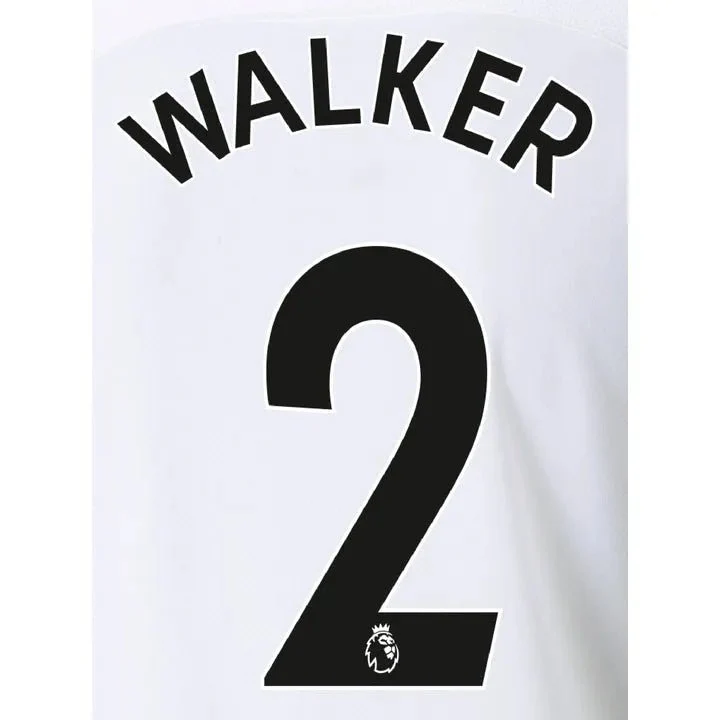 Manchester City 2021/22 Away Walker #2 Jersey Name Set-Black