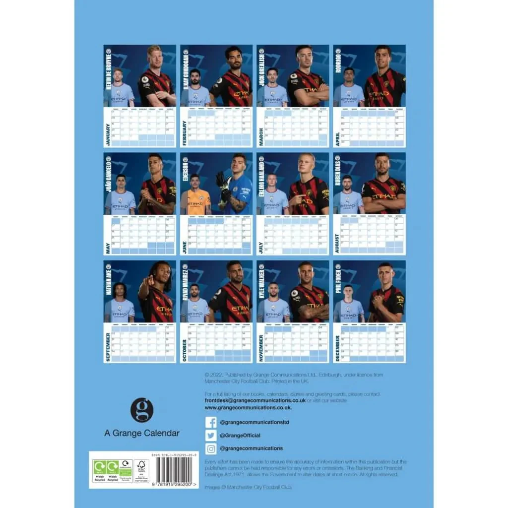 Manchester City 2023 Official Calendar - Image 4