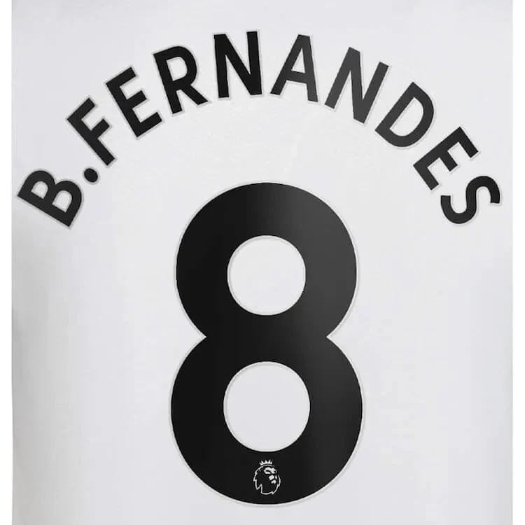 Manchester United 2022/23 Away B. Fernandes #8 Jersey Name Set Black