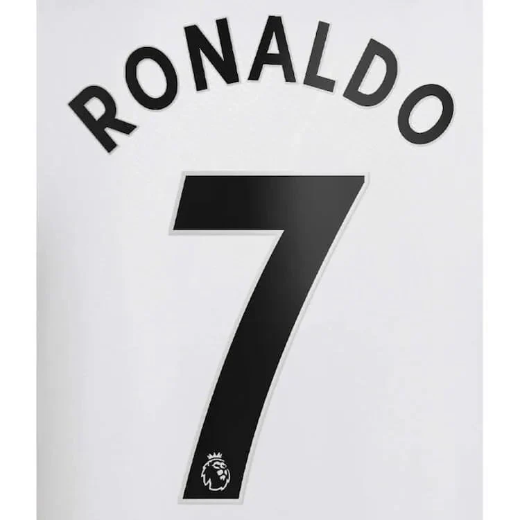Manchester United 2022/23 Away Ronaldo #7 Jersey Name Set Black