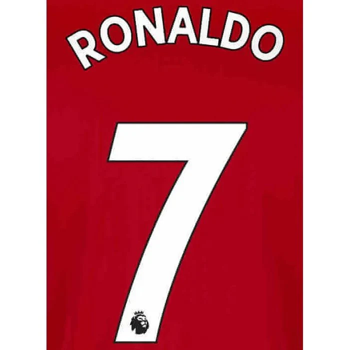 Manchester United 2022/23 Home Ronaldo #7 YOUTH Jersey Name Set Black