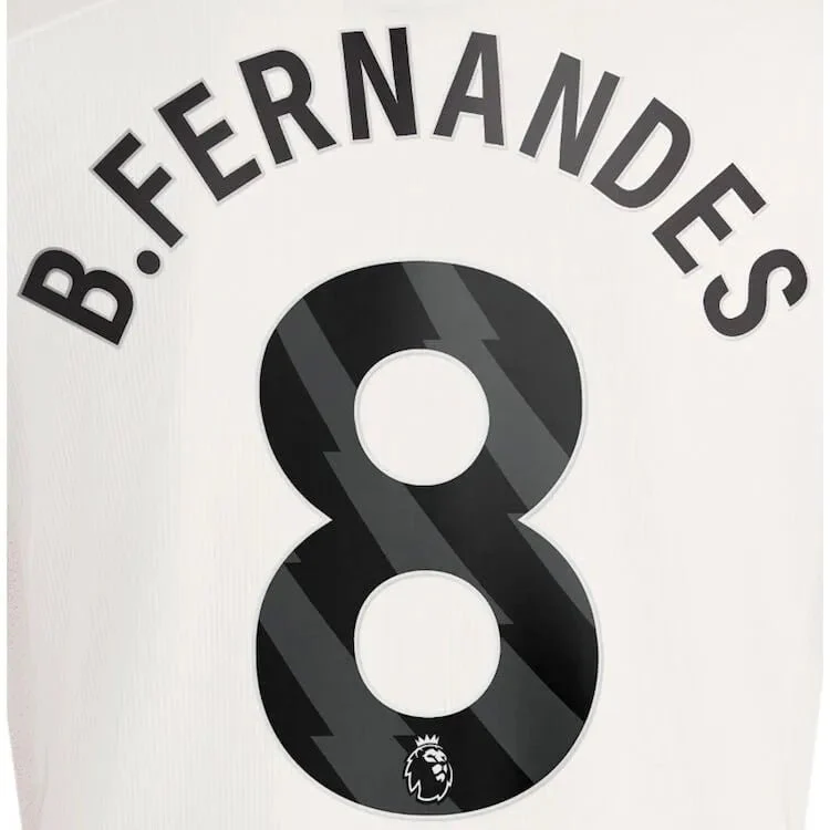 Manchester United 2023-Third B. Fernandes #8 Jersey Name Set-Black