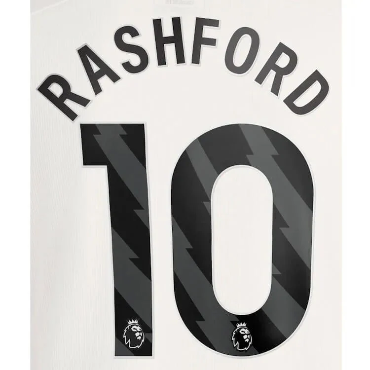 Manchester United 2023-Third Rashford #10 Jersey Name Set-Black