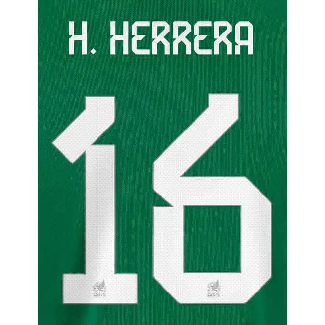 Mexico 2022-23 Home H. Herrera #16 Jersey Name Set