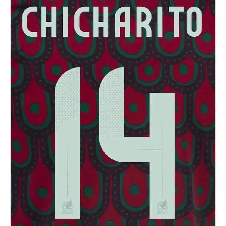 Mexico 2024/25 Home Chicharito #14 Jersey Name Set