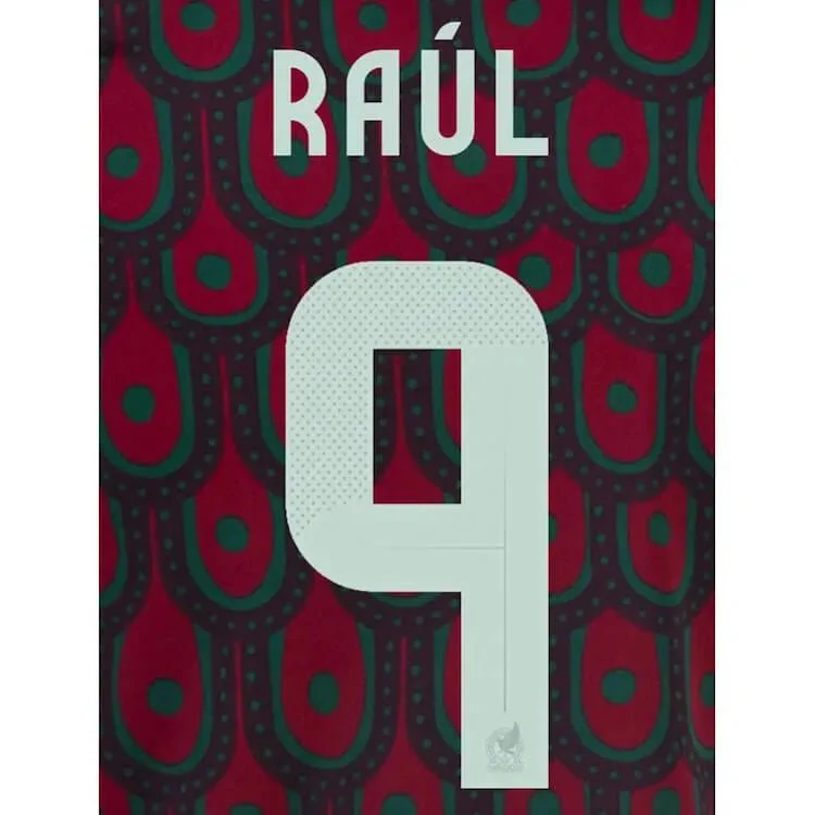 Mexico 2024/25 Home Raul #9 Jersey Name Set