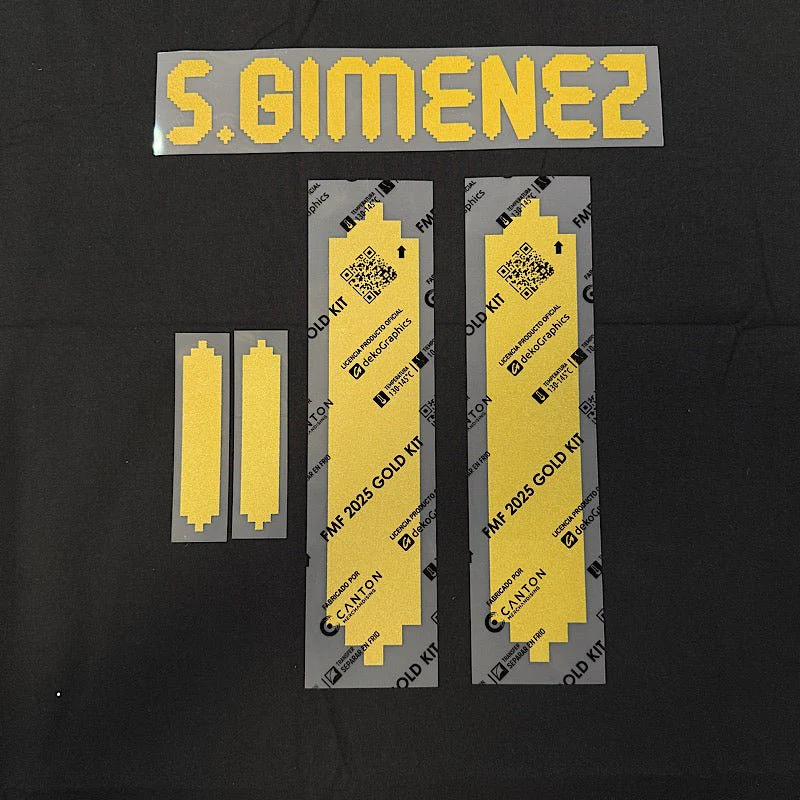Mexico 2025 (Gold Cup) Home S. GIMENEZ #11 Official Name Set
