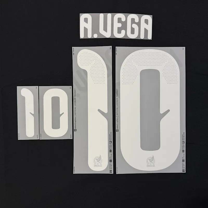 Mexico 2026- Home A. VEGA #10 Official Name Set
