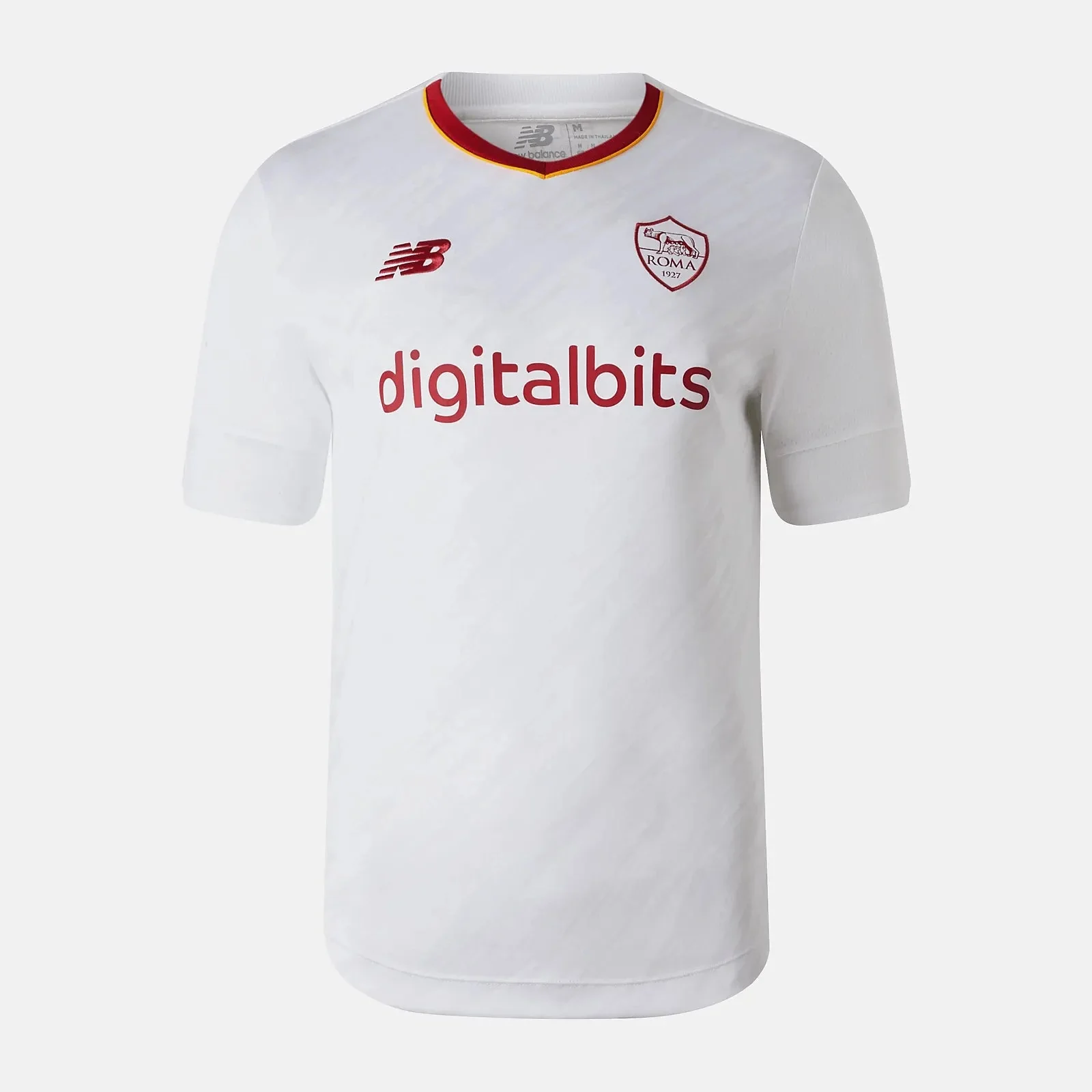 New Balance 2022-23 Roma Away Jersey - White - Image 2