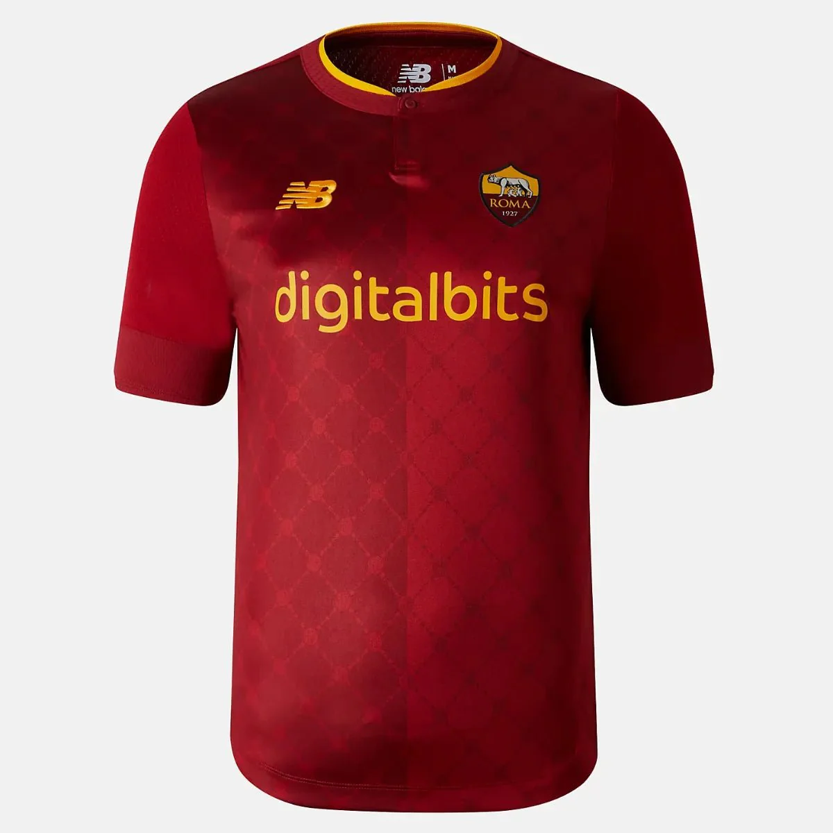 New Balance 2022-23 Roma Home Jersey - Red - Image 2
