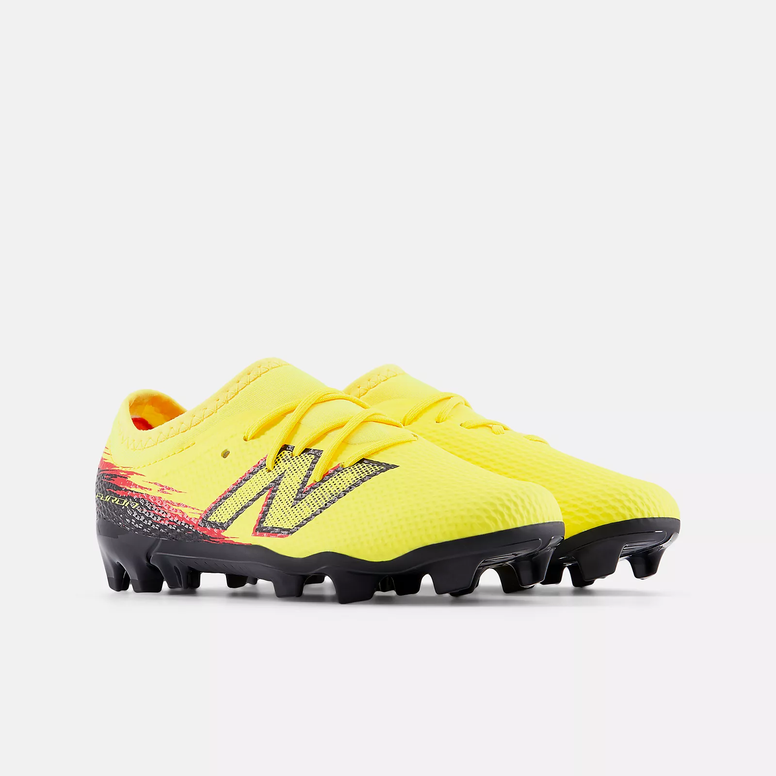 New Balance Junior Furon Team V8 Wide Firm Ground Soccer Cleats - Live Wire Pack (SP26) - Image 3