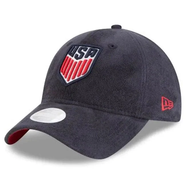 New Era Womens USA Suede Adjustable Hat - Navy