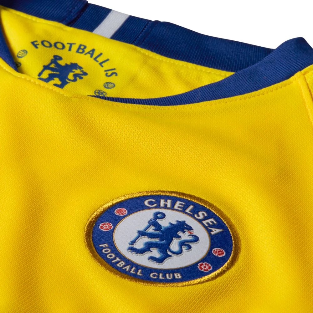 Nike 2018-2019 Chelsea Away Youth Jersey- Yellow - Image 2